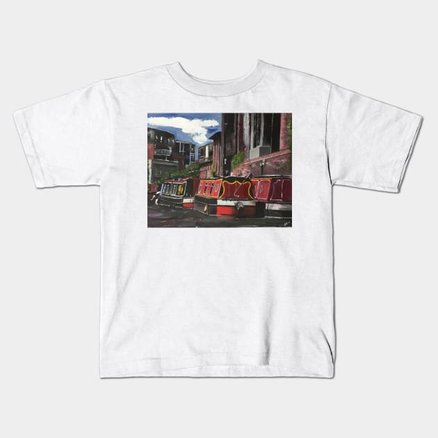 The Valley of Bricks and Canals, London Kids T-Shirt by golan22may